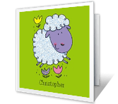 God's Little Lamb easter printable cards