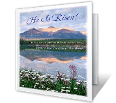 He Is Risen! easter printable cards