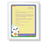 Letter from the Easter Bunny easter printable cards