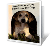 From the Dog father's day printable cards