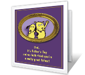 From Both of Us father's day printable cards