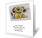 From the Dog father's day printable cards