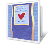 From Daughter, With Love father's day printable cards