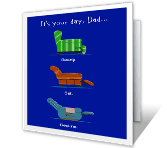 It's Your Day printable fathers day card