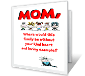 Where Would We Be<br>Without You? mothers day printable cards
