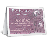From Both of Us mothers day printable cards