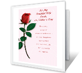One Perfect Rose mothers day printable cards