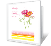 You're a Loving Daughter mothers day printable cards