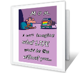 Thanks, Mom! mothers day printable cards