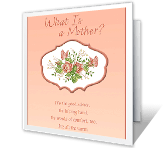 What Is a Mother? mothers day printable cards