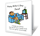 Im Watching You mothers day printable cards