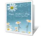 Happy Mother's Day from Her Son mothers day printable cards