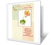 A Daughter's Thanks mothers day printable cards