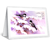 God Bless You new years printable cards