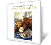 With Warmest Thoughts rosh hashanah printable cards