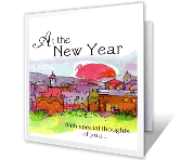 A New Year Wish rosh hashanah printable cards