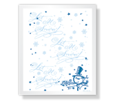 Let It Snow! christmas printable cards