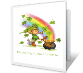 Pot of Gold Special st. patricks day printable cards