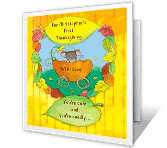 First Thanksgiving thanksgiving printable cards