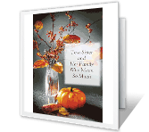 Sister and Her Family thanksgiving printable cards