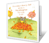 Thankful for<br>Granddaughter thanksgiving printable cards