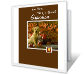 Love for Grandson thanksgiving printable cards