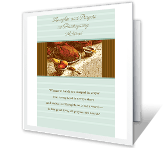 Thoughts and Prayers thanksgiving printable cards