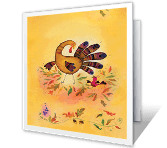Friendly Wishes for You thanksgiving printable cards