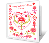 Your Love & Kindness valentines day printable cards