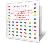 Wonderful to Know You valentines day printable cards