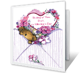 Love Across the Miles valentines day printable cards