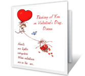 A Happy Heart valentines day printable cards
