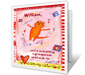 Love for Grandson valentines day printable cards
