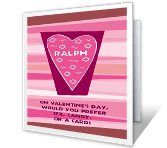 Your Choice valentines day printable cards