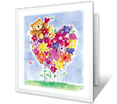 To a Special Girl valentines day printable cards