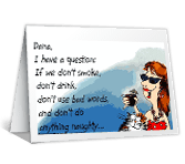 Woman w/Cocktail friendship between women printable cards