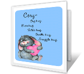 Any Kind of Hug You Want hugs & smiles printable cards