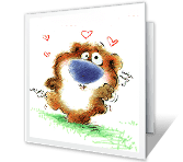 Love You Top to Bottom flirting printable cards