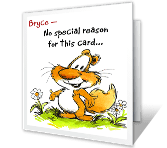 No Special Reason saying hi printable cards