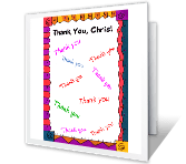 Broken Record saying thanks printable cards