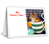 Thanks A Latte saying thanks printable cards
