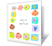 Baby-Shower Gift<br>Add-a-Photo thanks for the gift printable cards
