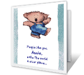 Thanks for Being Special thanks friend printable cards