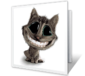 Big Smile saying thanks printable cards