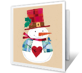 Thank You christmas printable cards