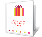 Happiest Day thanks for the gift printable cards