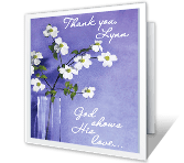 God Bless You saying thanks printable cards