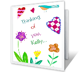 You're Special thinking of you printable cards