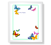 Butterfly saying hi printable cards