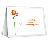 From Your Secret Pal thinking of you printable cards